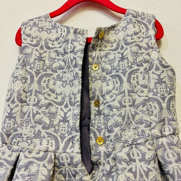 Oshkosh Girl's Fit & Flare Floral Dress Sleeveless Low-High Princess Holiday 5T - Picture 12 of 13